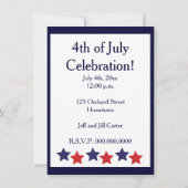 7月4日赤、白、青 招待状 (裏面)
