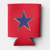 7月4日金ゴールドレッドブルー星クーラーボックス 缶クーラー (正面)