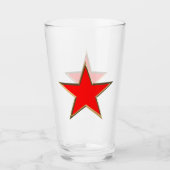 7月4日金ゴールド赤星愛国心 タンブラーグラス (正面)