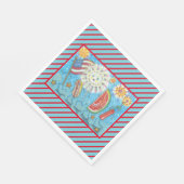 7月4日集団ホリデーパレード紙ナプキンス スタンダードランチョンナプキン (角)