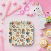 7月4日魚釣り愛好家のための独立記念日パーティー ペーパープレート (パーティー)