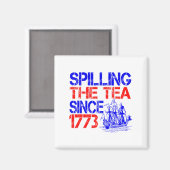7月4日1773年7月4日より茶を淹れる マグネット (正面/裏面)