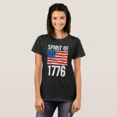 7月4日1776 Tシャツの精神 Tシャツ (正面フル)