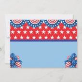 7月4日2歳の誕生日パーティー招待状 招待状 (裏面)