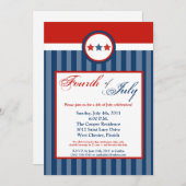 7月4日5時間365日パーティー表彰招待状 招待状 (正面/裏面)