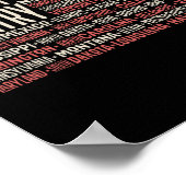 7月4日7月米国国旗アメリカの州マップ名1 ポスター (角)