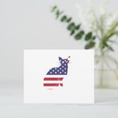 7月4日7月4日猫の独立記念日 ポストカード (スタンド正面)