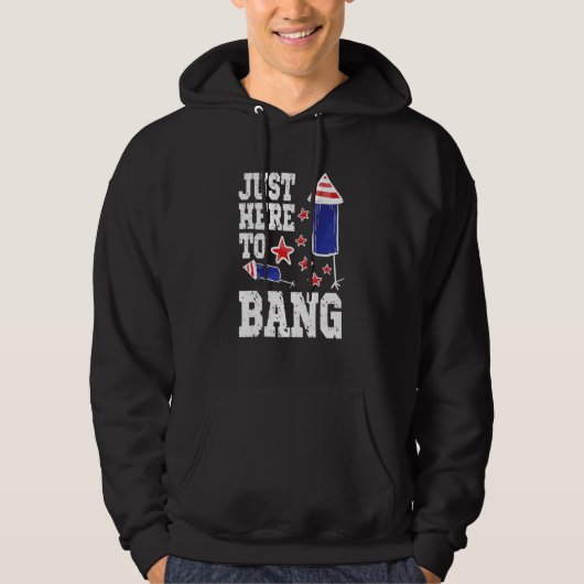 7月4日7月4日I Just Here To Bang パーカ (正面)