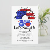 7月4日　かっこよくてシンプルな招待状 招待状 (スタンド正面)