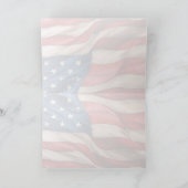 7月4日 – アメリカ国旗で祝おう カード (内部)