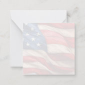 7月4日 – アメリカ国旗で祝おう ノートカード (裏面)