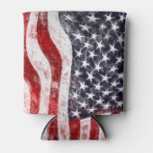 7月4日、アメリカ国旗のクーラーボックス 缶クーラー (正面)