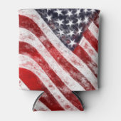 7月4日、アメリカ国旗のドリンククール 缶クーラー (正面)