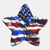 7月4日「アメリカ国旗」ステッカー 星シール (正面)