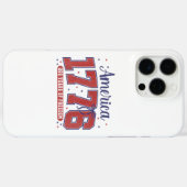 7月4日 アメリカ国旗 ヴィンテージ 250周年 1776年 2 Case-Mate iPhoneケース (裏面 (横))