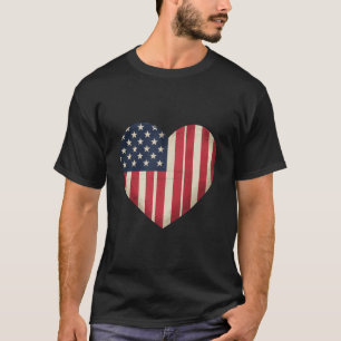 7月4日 アメリカ国旗 愛国的なUSA 星 条 Tシャツ