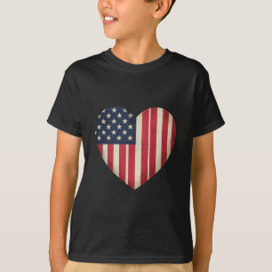 7月4日 アメリカ国旗 愛国的なUSA 星 条 Tシャツ