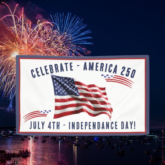 7月4日 アメリカ国旗 独立記念日 パーティー 横断幕