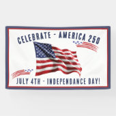 7月4日 アメリカ国旗 独立記念日 パーティー 横断幕 (横)