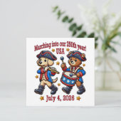 7月4日 アメリカ建国250周年セミクインセンテニアル 招待状 (スタンド正面)