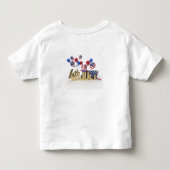 7月4日 アメリカ独立記念日おめでとう トドラーTシャツ (裏面)