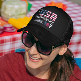 7月4日 – アメリカ独立記念日デザイン キャップ