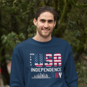 7月4日 – アメリカ独立記念日デザイン スウェットシャツ