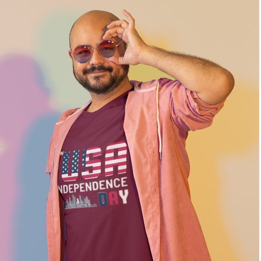 7月4日 – アメリカ独立記念日デザイン Tシャツ