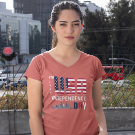 7月4日 – アメリカ独立記念日デザイン Tシャツ