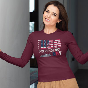 7月4日 – アメリカ独立記念日デザイン Tシャツ