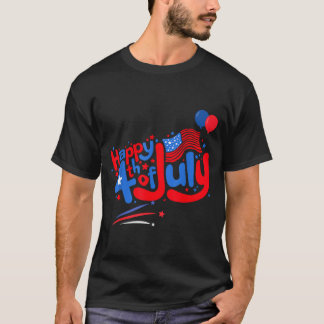 7月4日 アメリカ独立記念日 おめでとう Tシャツ