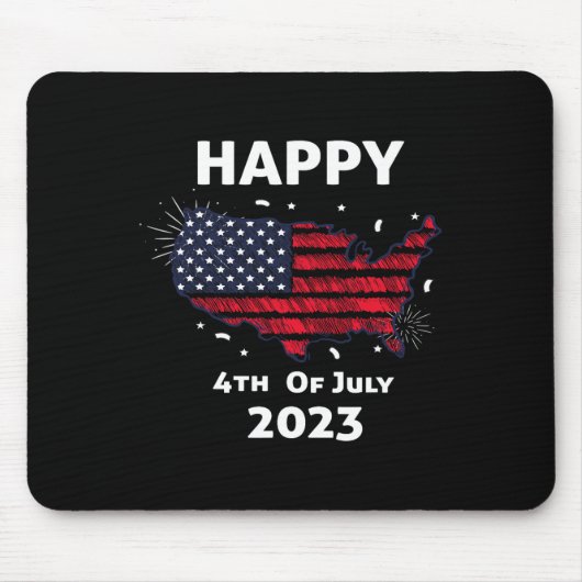 7月4日 アメリカ独立記念日 マウスパッド (正面)