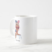 7月4日 アメリカ独立記念日 誕生日 コーヒーマグカップ (正面左)