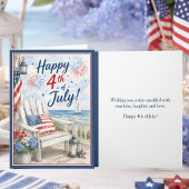 7月4日 アメリカ独立記念日 赤 白 青 カード