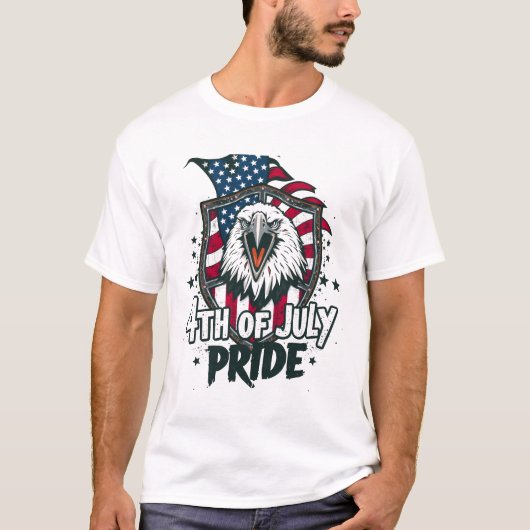 7月4日 アメリカ独立記念日 Tシャツ (正面)