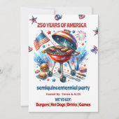 7月4日 アメリカ独立250周年 パーティー 招待状 (正面)
