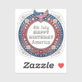 7月4日 アメリカ生誕祭 パトリオティックイーグル シール