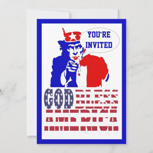 7月4日（アメリカ） 招待状 (正面)