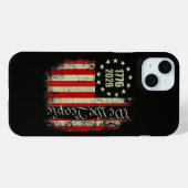 7月4日 アメリカ 米国旗 愛国 Case-Mate iPhoneケース (裏面 (横))