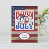 7月4日 アメリカ 誕生日パーティー イベント 招待状 (スタンド正面)
