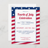 7月4日 インビテーションポストカード (正面/裏面)