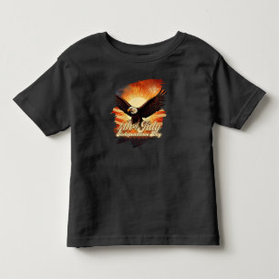 7月4日 – イーグル威厳のあると花火のトリビュート🦅 トドラーTシャツ