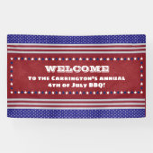 7月4日（カスタマイズ可能） 横断幕 (横)