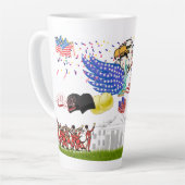 7月4日 カフェラテマグ (左アングル)