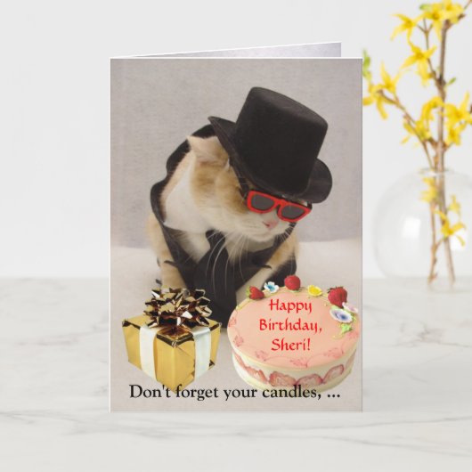 7月4日 カード (黄色い花)