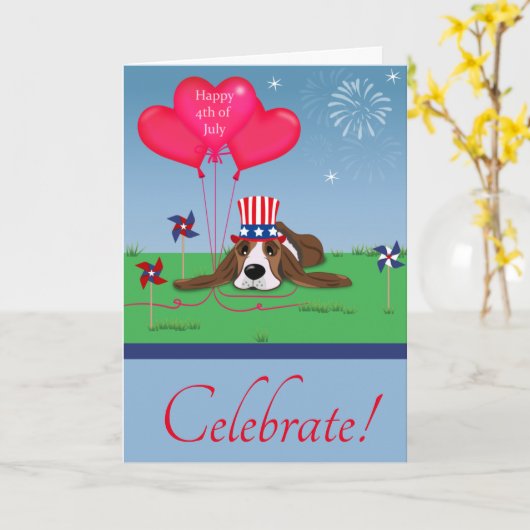 7月4日 カード (黄色い花)