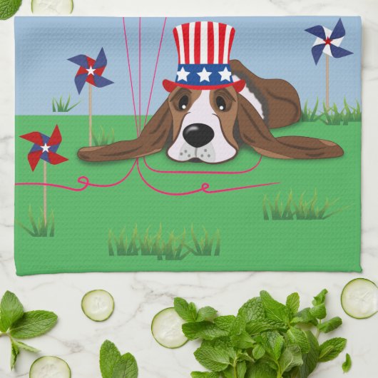 7月4日 キッチンタオル (折り畳み)