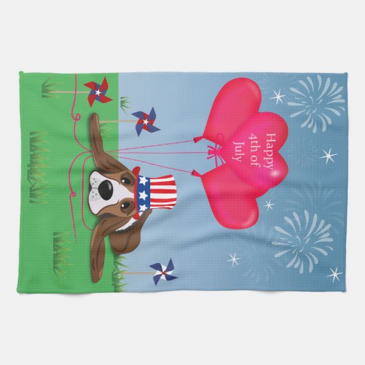 7月4日 キッチンタオル (横)