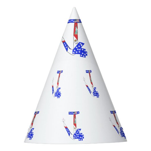 7月4日 – キーホルダー、帽子、旗など パーティーハット (正面)