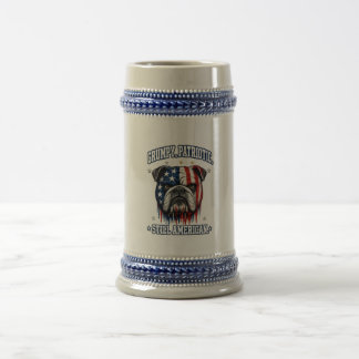 7月4日 グランピーパトリオティックブルドッグ ビアマグ ビールジョッキ